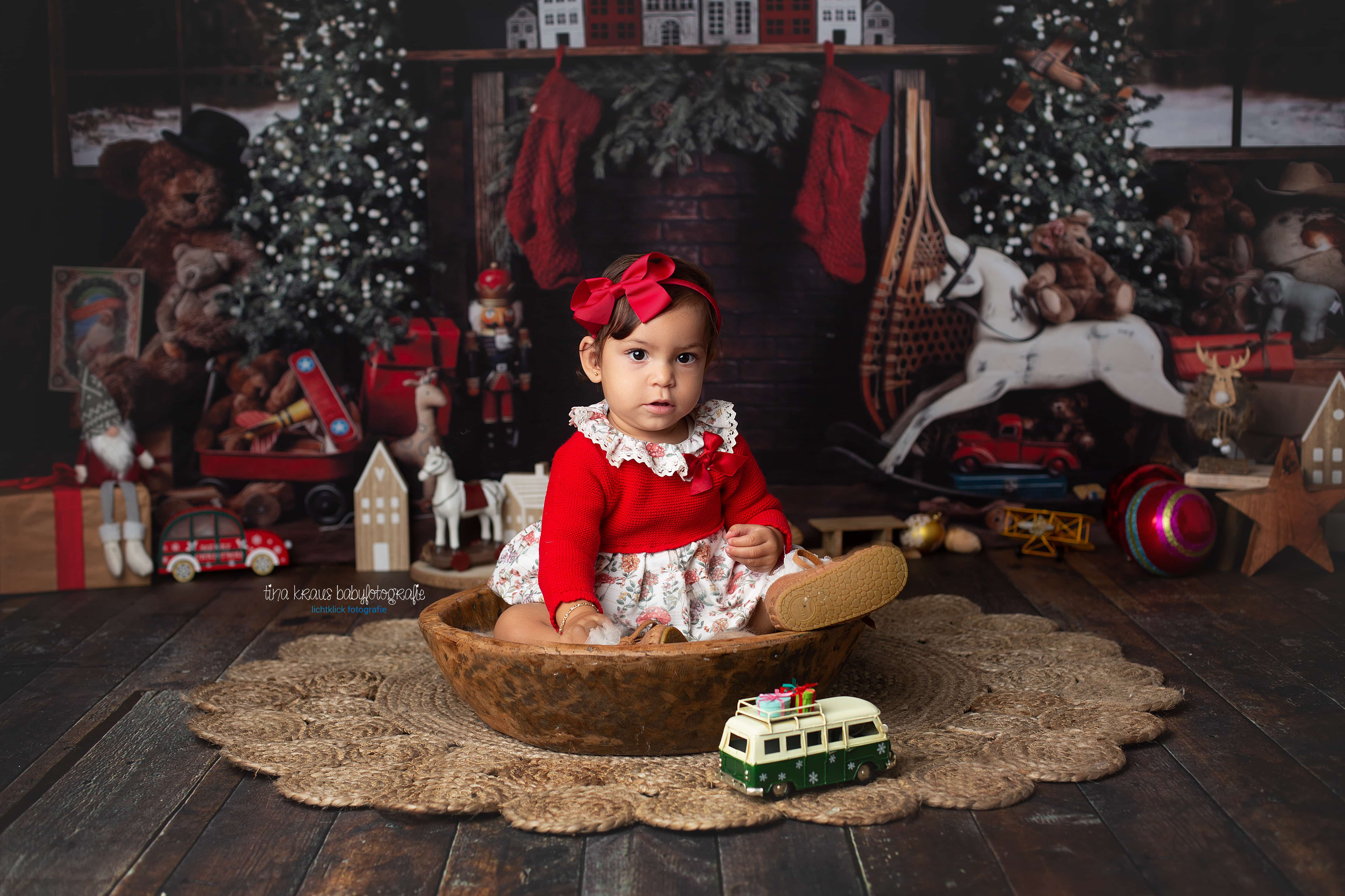 Weihnachts-Fotoshooting von Tina Kraus Babyfotografie